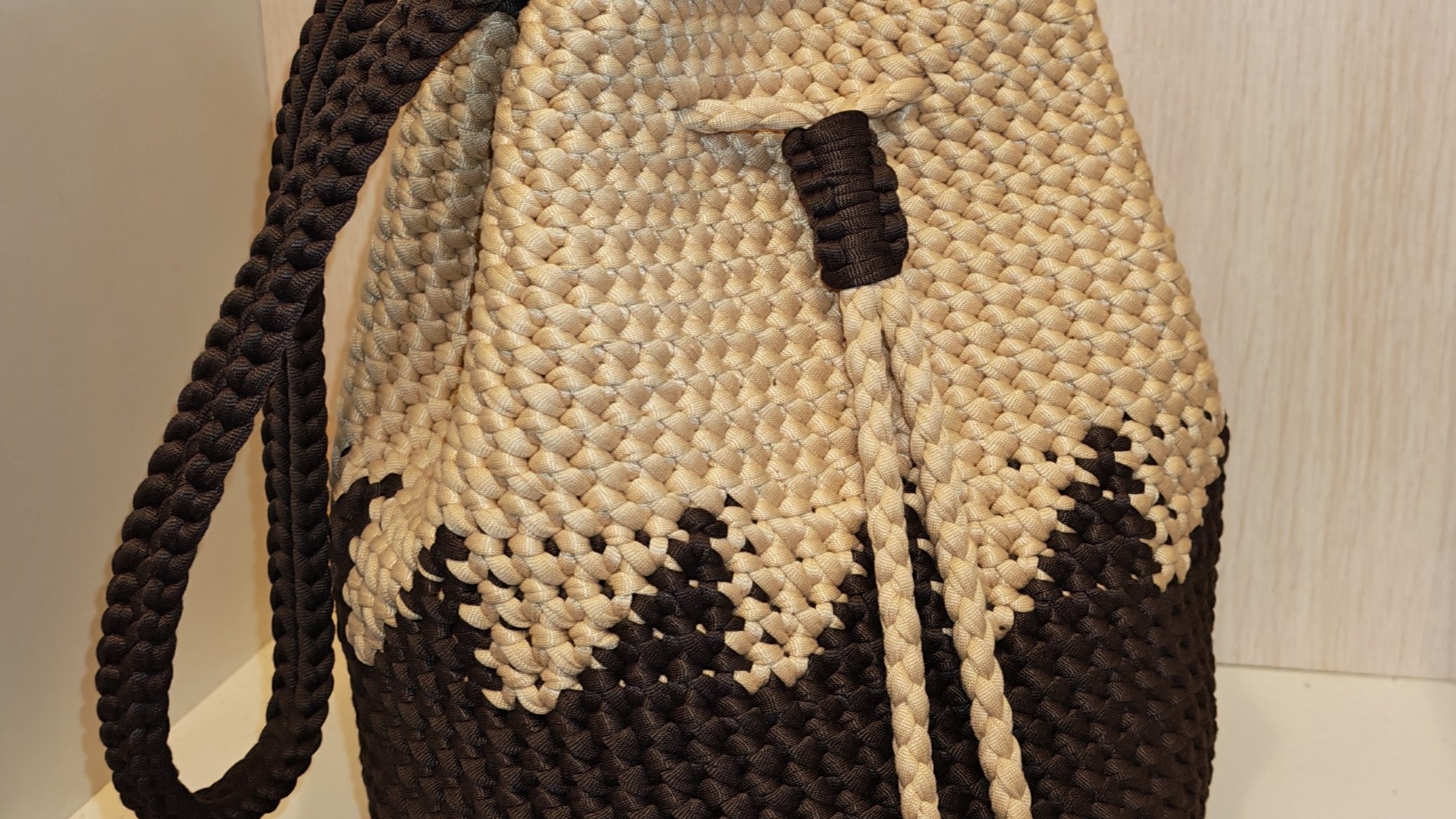 Сумочка торба жаккард крючком👛