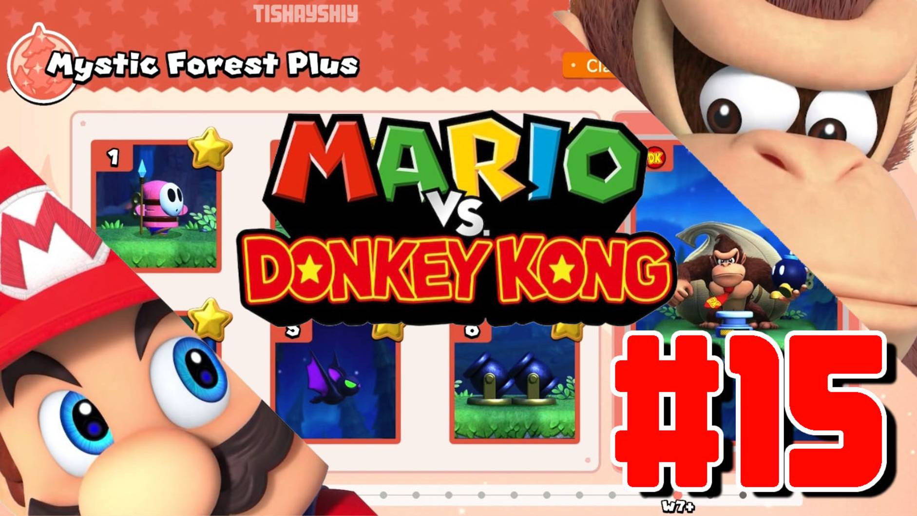 Mario Vs Donkey Kong - Plus Levels прохождение #15 Mystic Forest Plus