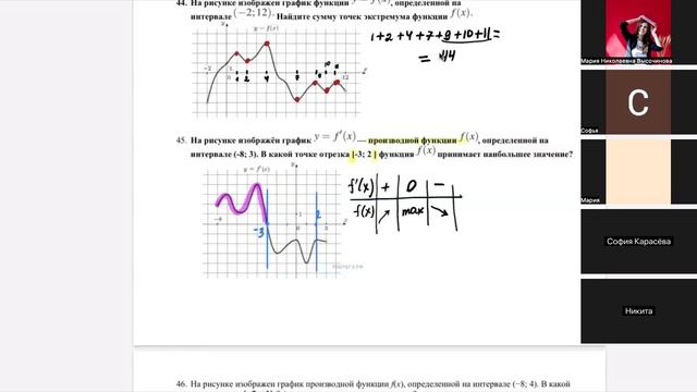 Задание 8. производная.