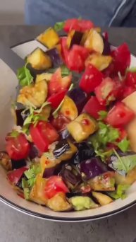 🥙 Азиатский салат с баклажанами#салаты