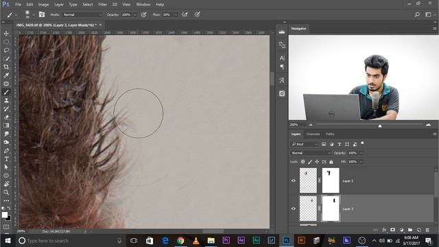 Самый естественный способ убрать лишние волосы в Photoshop