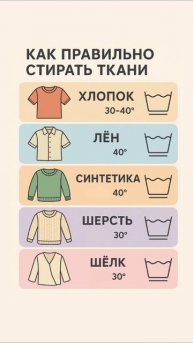 Как стирать ткани?