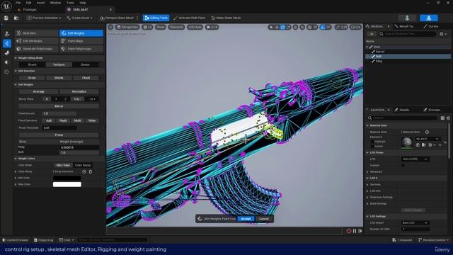 28 - Control Rig Setup And Skeletal Mesh Editor