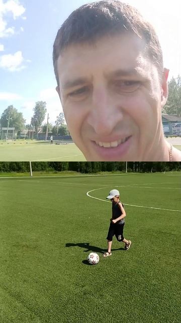 2023-07-23 Тимофей 6 лет Спартак футбол с папой