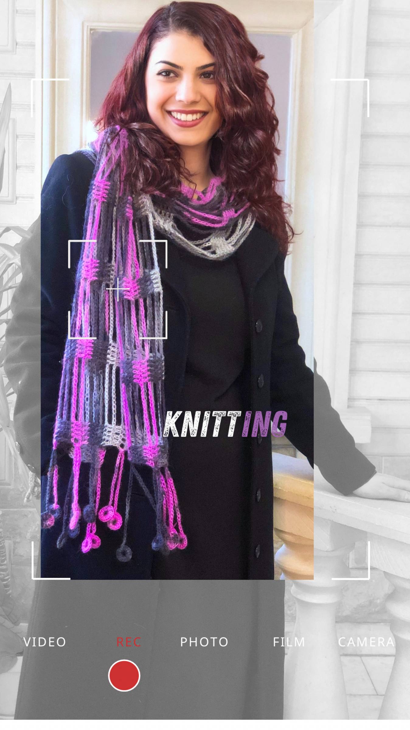 Вязаный палантин для начинающих