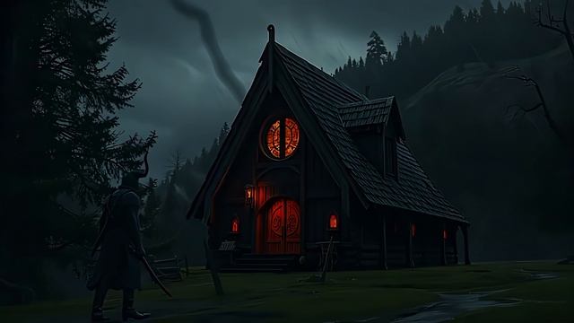Gothic house in the forest
