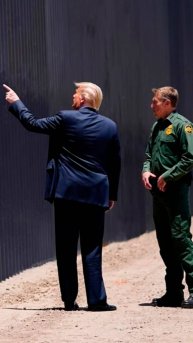 Чтоб нелегалы боялись! Трамп приказал покрасить стену между США и Мексикой в черный. А смысл?