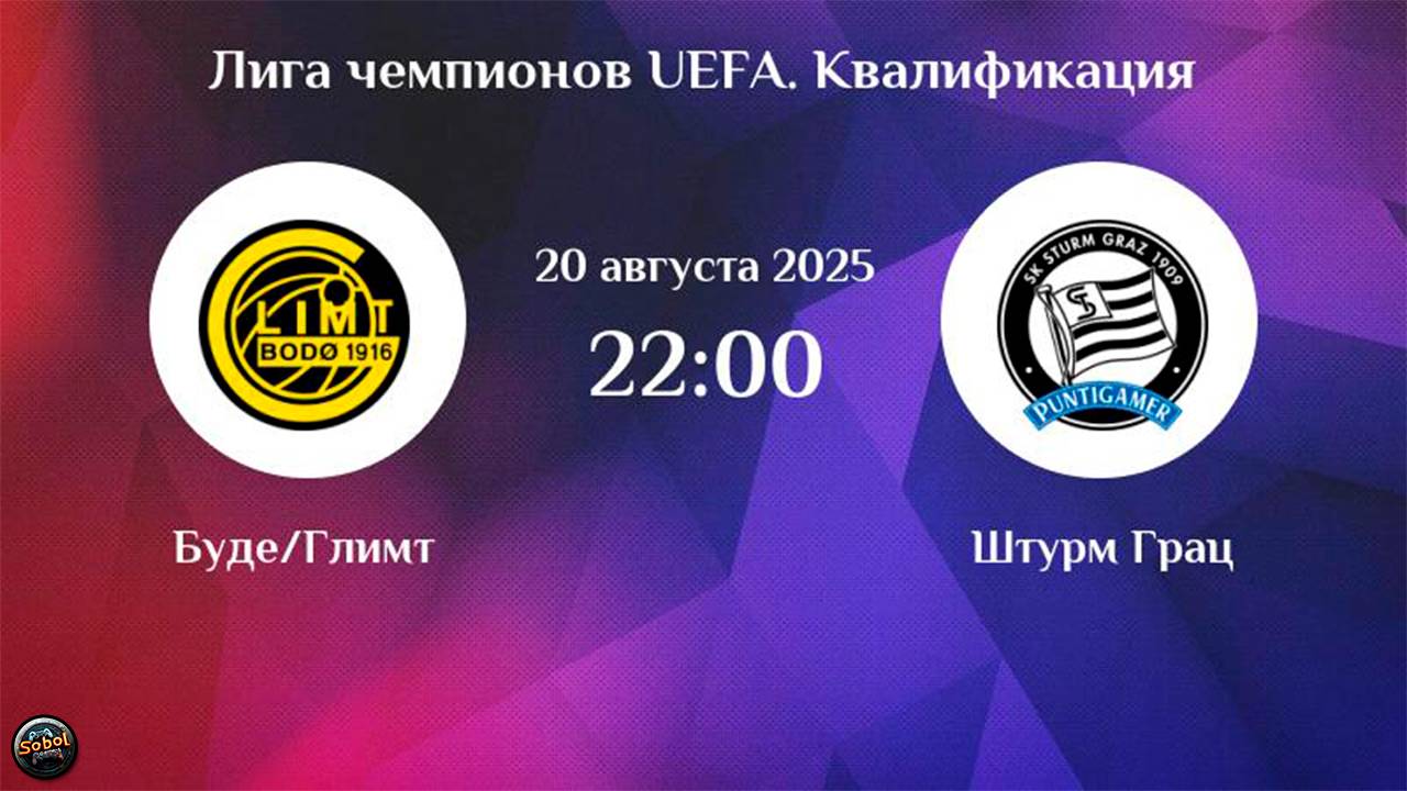 Футбол. Лига Чемпионов. Будё-Глимт - Штурм