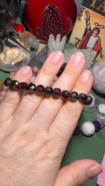 Гранат в огранке прекрасен#браслетыназаказ