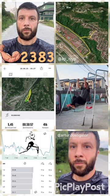 #2383 день непрерывных тренировок и занятий спортом