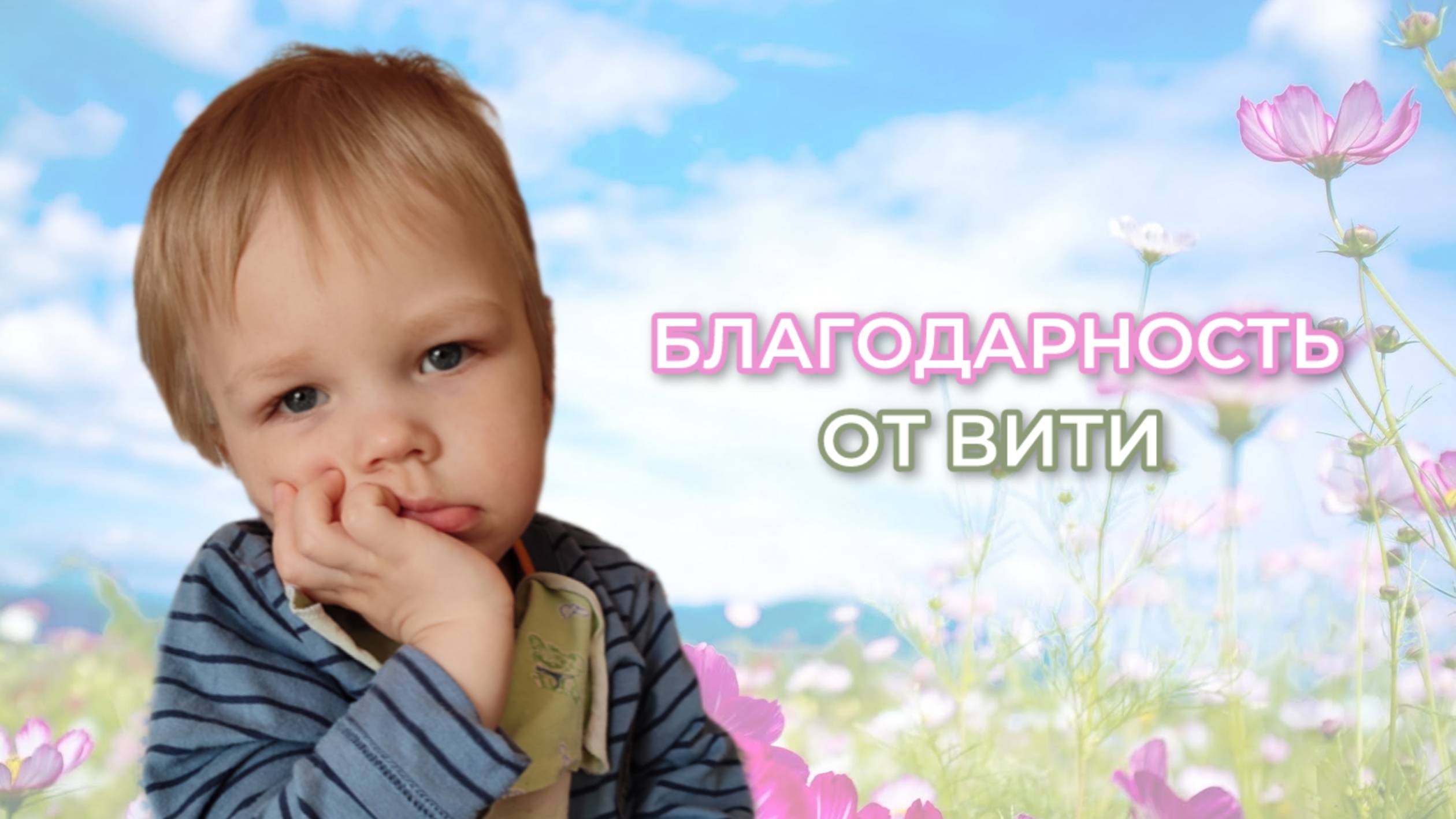 Благодарность от Вити