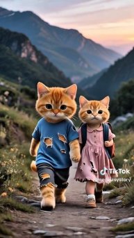 Бедные рыжие котики пытаются выжить