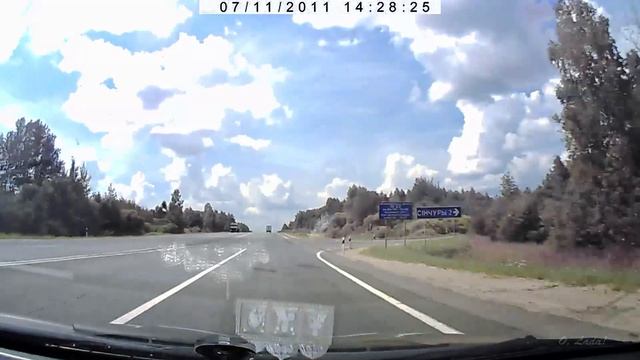 Проезд границы Россия-Беларусь. Ускоренно x4. 2011г.