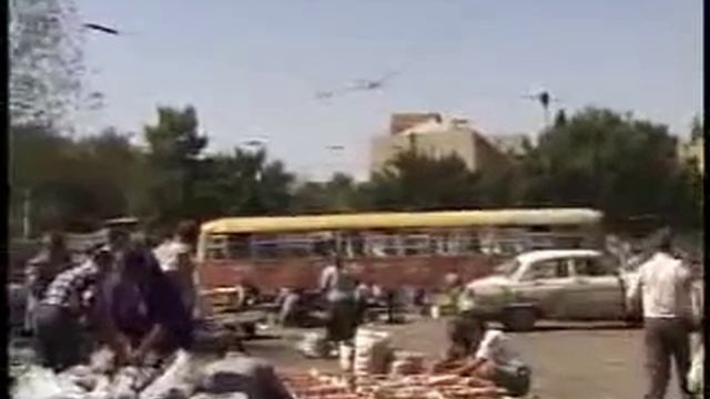 Трамвай в Баку Азербайджан 1999г