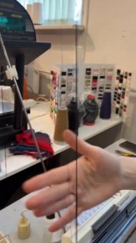 Вязание ложного ажура с использованием микропайеток