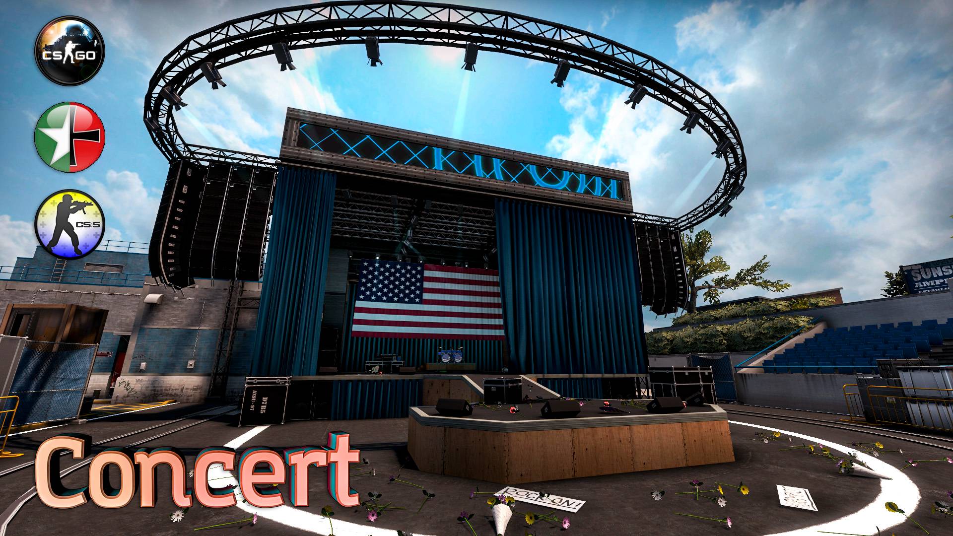 Concert (cs_concert/ ar_concert) for CS:GO, DoD:S & CS:S
