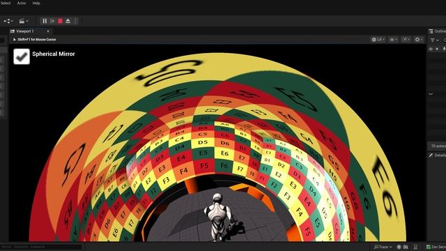 Игры Unreal Engine (UE5) под сферическое зеркало (Spherical Mirror, Fulldome).