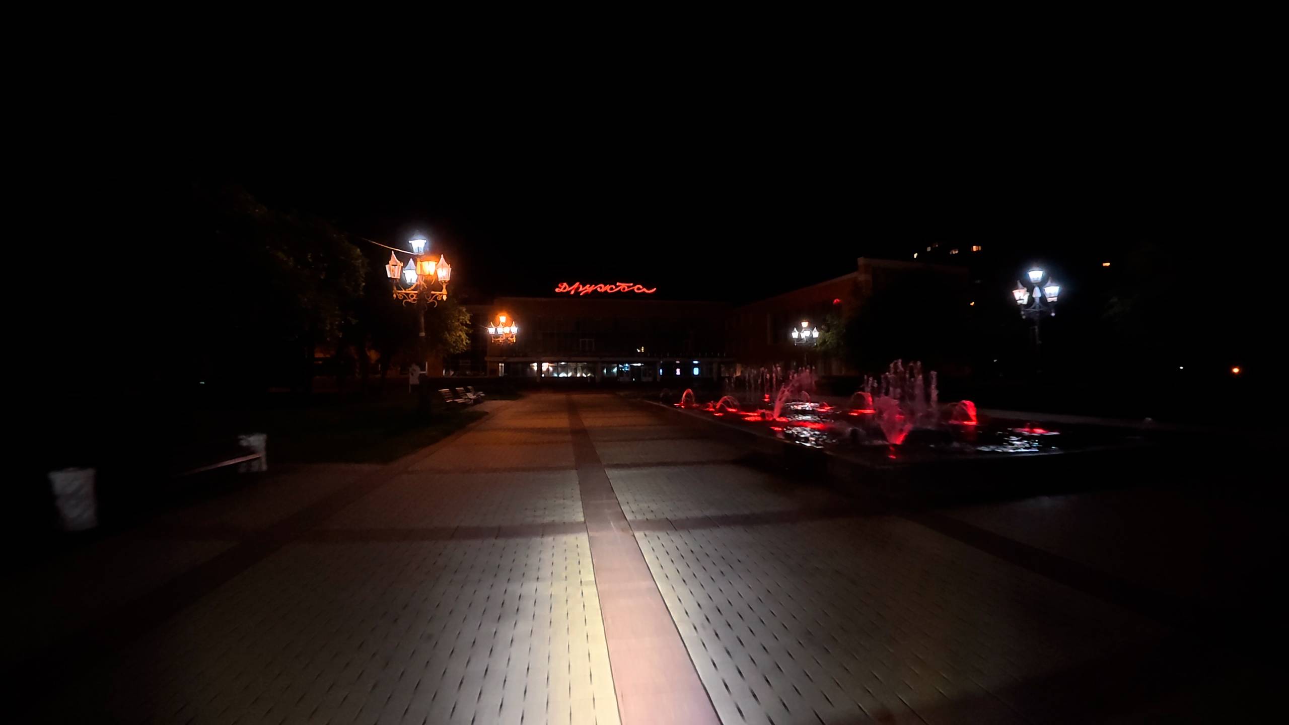 Тест ночной съемки камерой Dji osmo action 5 pro c с моноколеса Patton-s