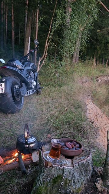 Тишина, свежий воздух и уют у костра!