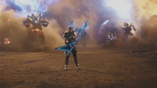Guitar Rock Battle for the Universe Hard Rock Music AI Cinematic Clip Sci-Fi heavy metal