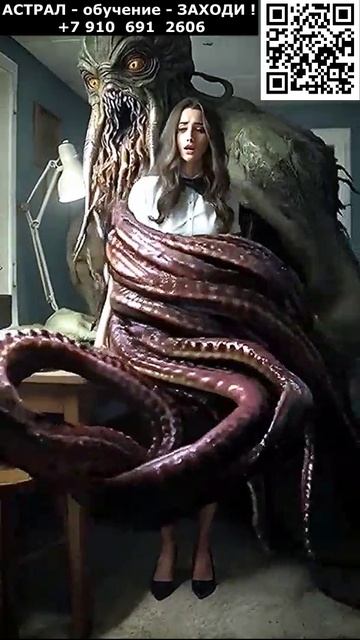 Хоррор. Страшные Монстры захватывают девушек. ИИ. Арт нейросеть. #страшные #девушки #ИИ #нейросеть