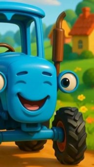 Синий Трактор едет по полям с животными, смотри новый мультик на канале Дружно Весело Растём