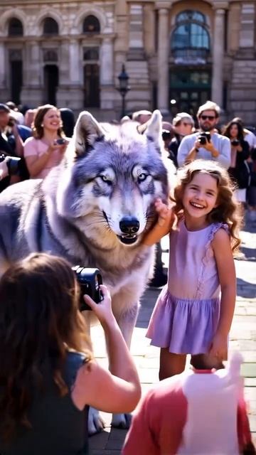 Огромный волк из нейросети