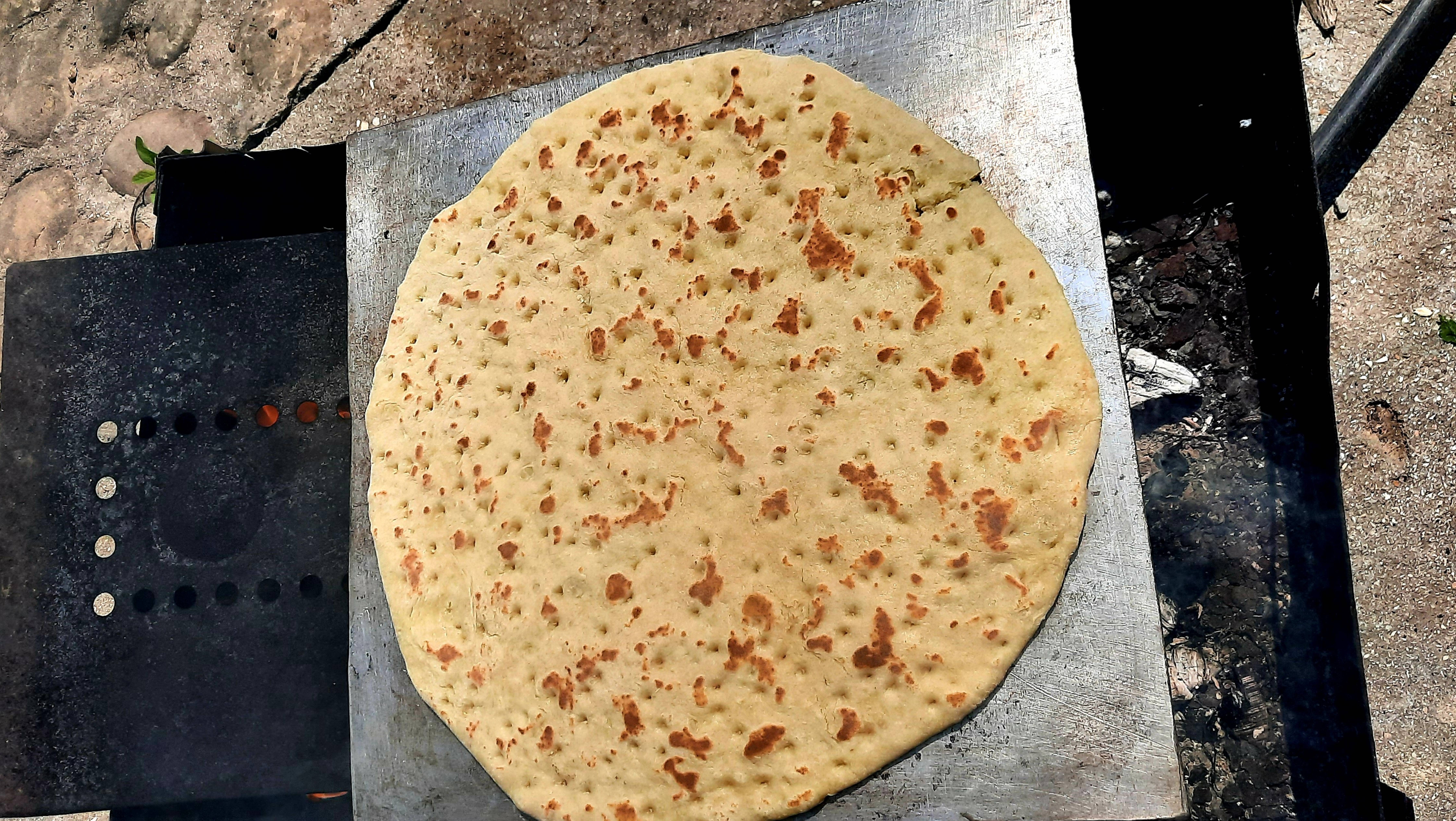 Вкусный лаваш на мангале.