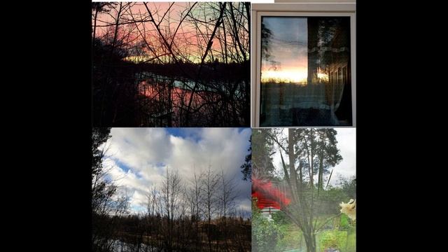 2й вариант. Закат как яичный желток.  Футуристический взгляд