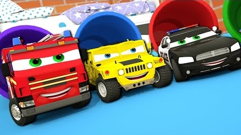 Учим цвета с машинками | Детские стишки и песенки —
