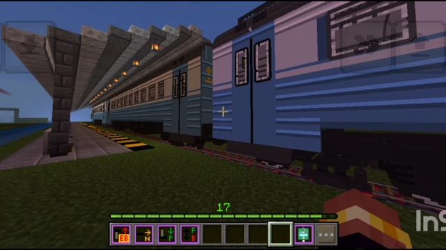 Поезд в Майнкрафт отправление эр9т со станции EnCity центральный