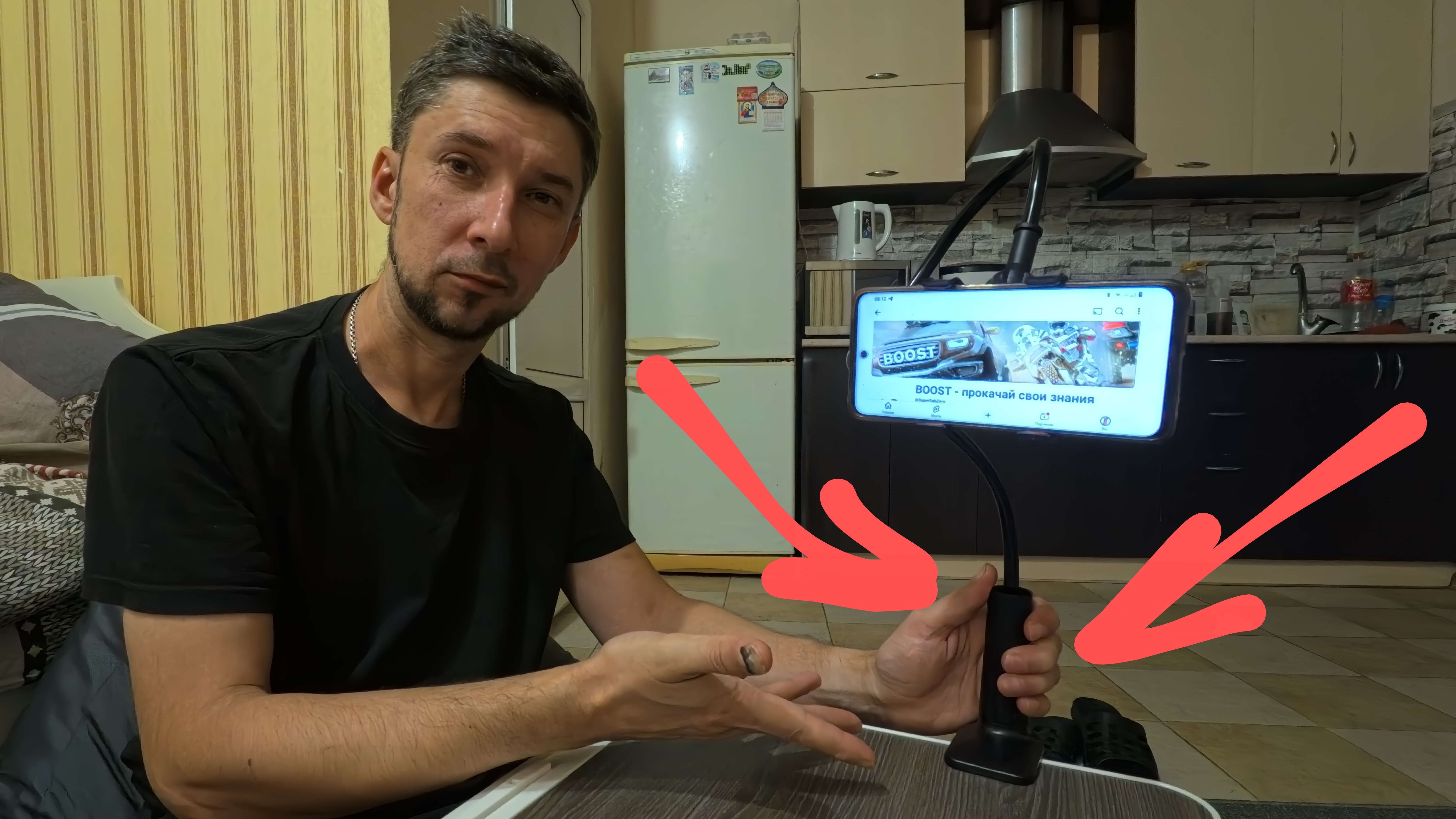 Купил гибкий держатель для телефона для съёмки видео распаковка товаров