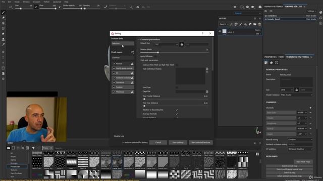 12. Preparing the head and starting work on in in Substance