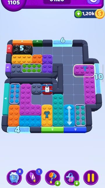 Color Block Jam 1105 уровень