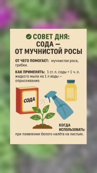 Сода от мучнистой росы