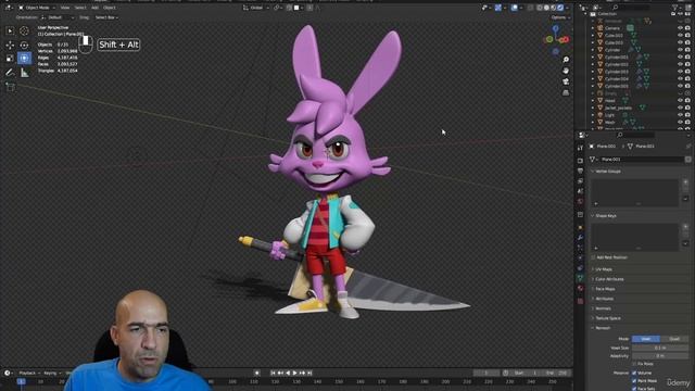 22 - Shadow plan render and composing in Photoshop