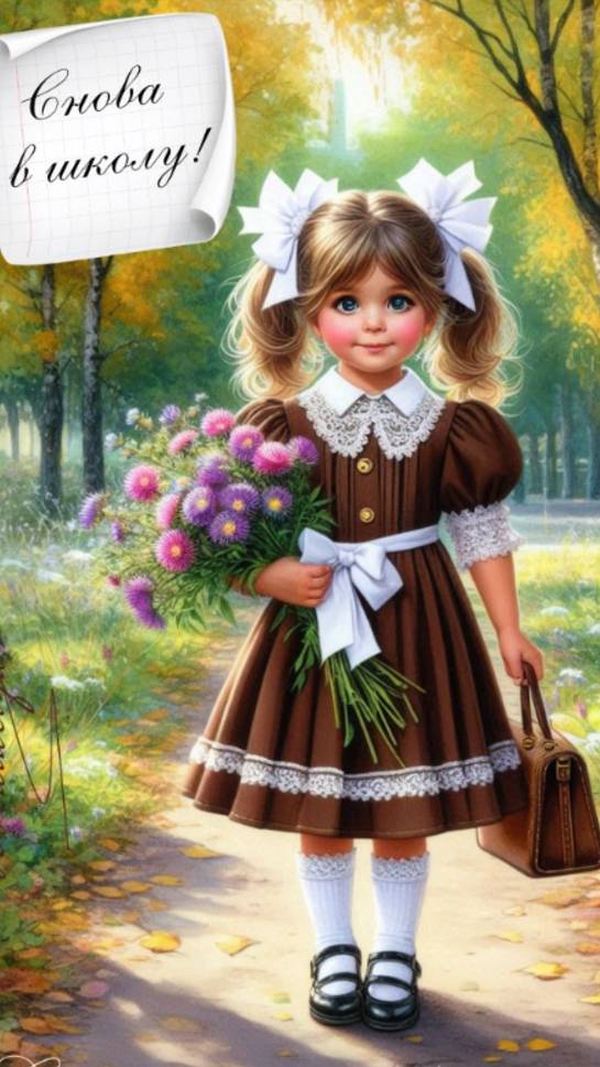 Поздравление с 1 сентября Музыкальная Открытка