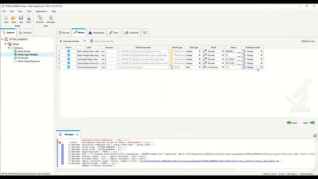 EDEM - How to Optimize Sifter with EDEM, MotionSolve and HyperStudy