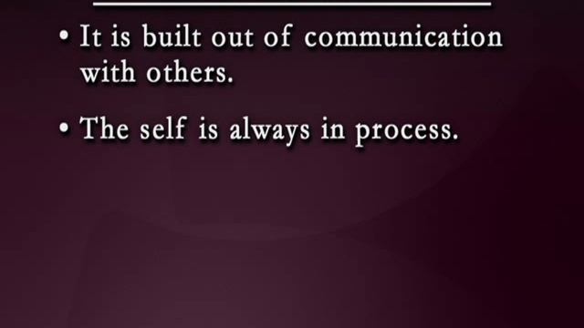 08. The Development of Our Sense of Self