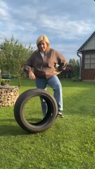показываю что можно сделать из старой покрышки!
