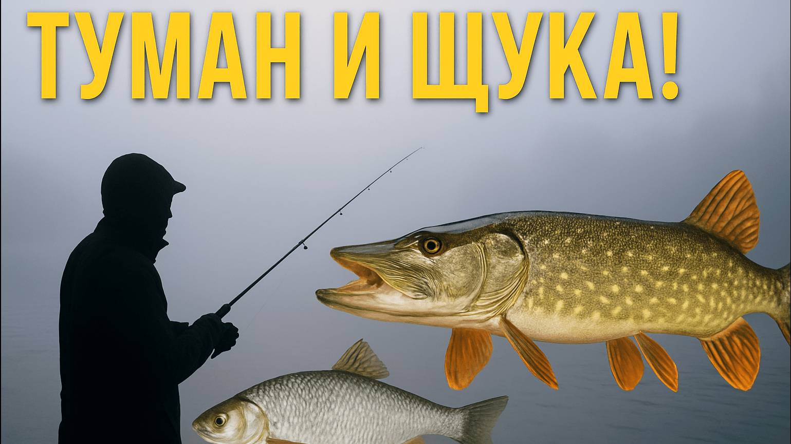 Туманное утро и неожиданная щука! Рыбалка на Волге