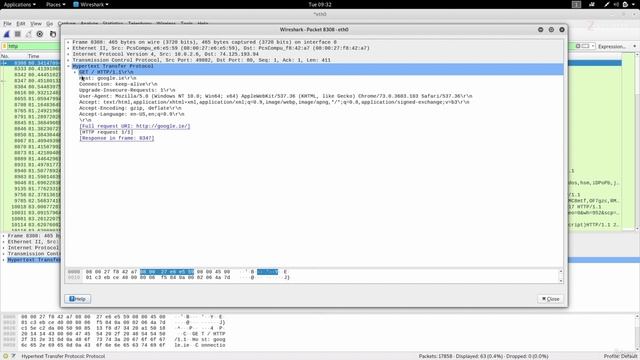 11.16. Wireshark - Using Filters, Tracing & Dissecting Packets16