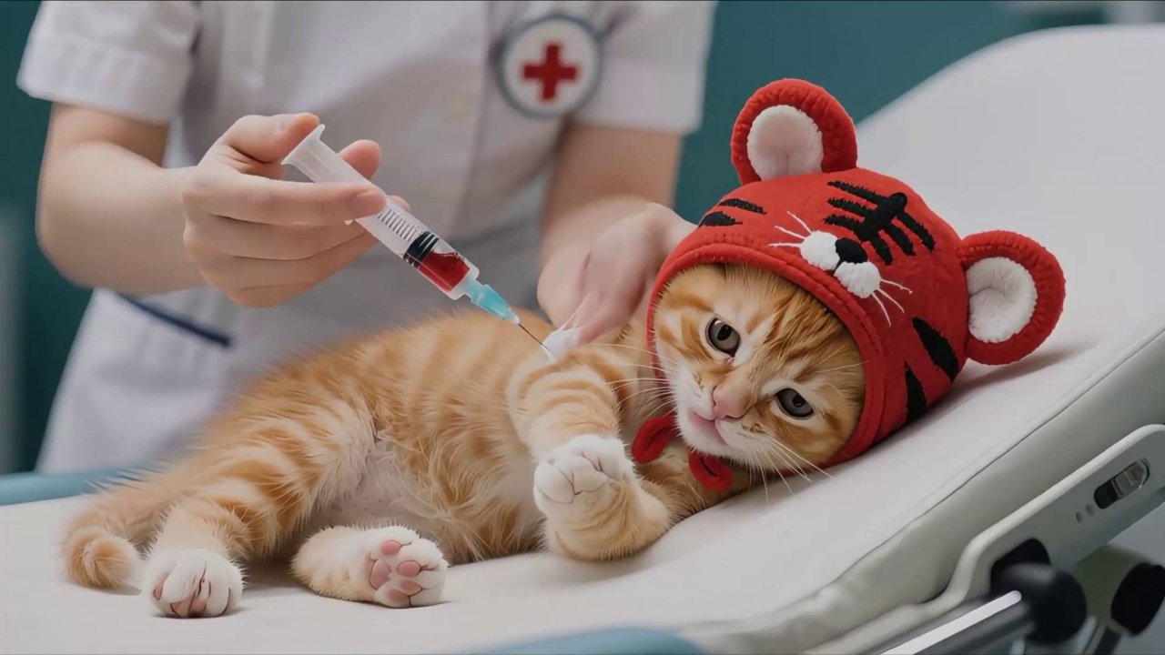 Киса и уколы