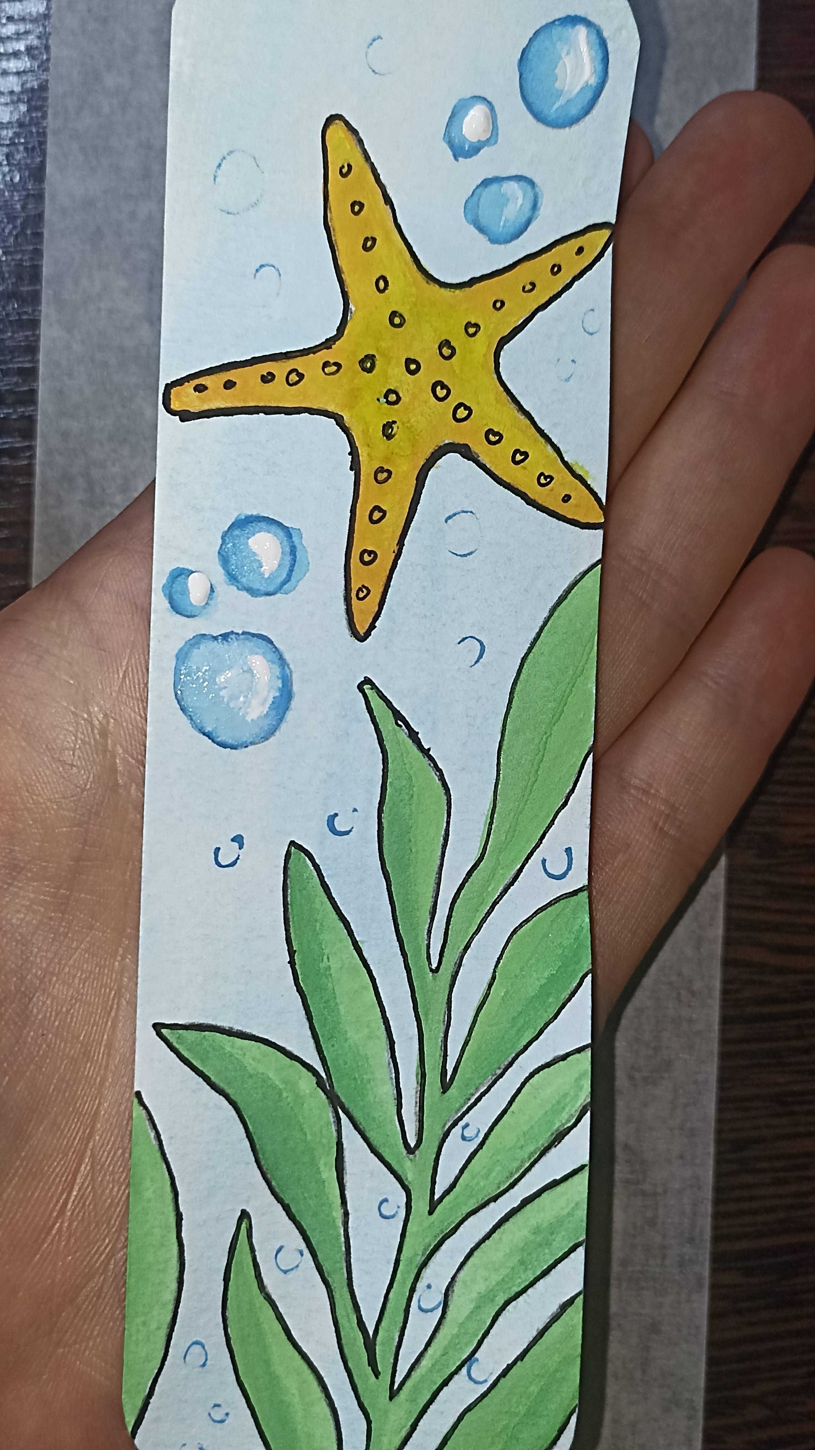 Рисунок гуашью / Морское дно