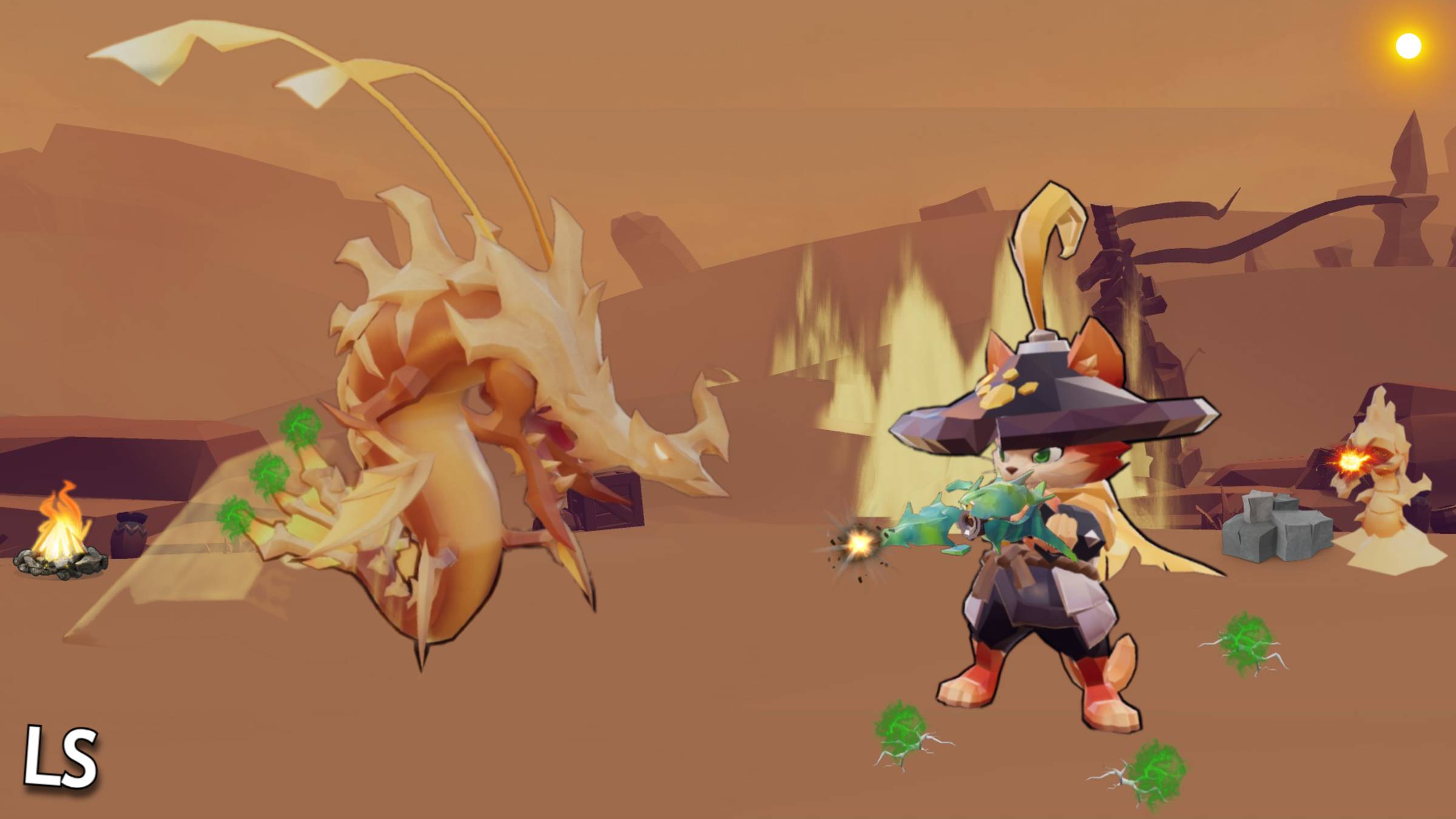 ХП ОЧЕНЬ МАЛО, НО Я ДЕРЖУСЬ! СХВАТКА В ПУСТЫНЕ АНЬСИ С ПОТОМКОМ ИХТИОЗАВРА УГАР! В Gunfire Reborn