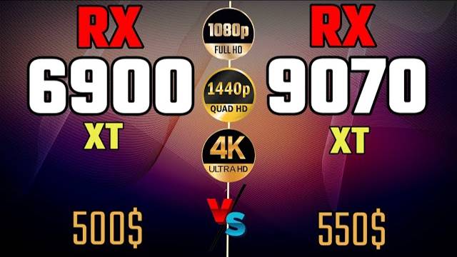RX 9070 XT VS RX 6900XT VS RX 9060XT GAMING BENCHMARKS 4K + 2K  FHD + 9800x3d