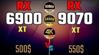 RX 9070 XT VS RX 6900XT VS RX 9060XT GAMING BENCHMARKS 4K + 2K FHD + 9800x3d