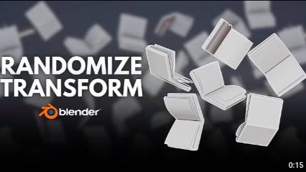 Ррандомные преобразования объектов в Blender! RU