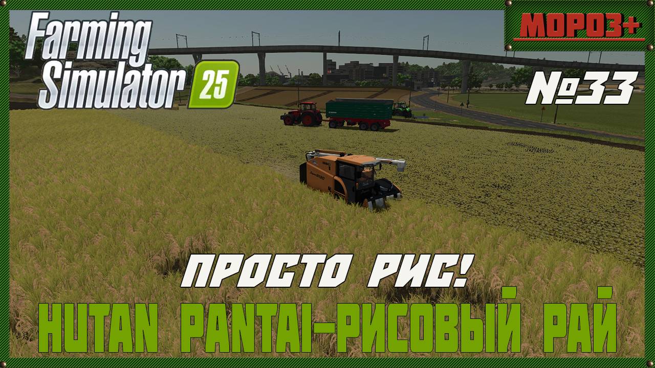 🟢Farming Simulator 25🟢. Карта  Hutan Pantai-Рисовый рай,  №33 Просто рис!