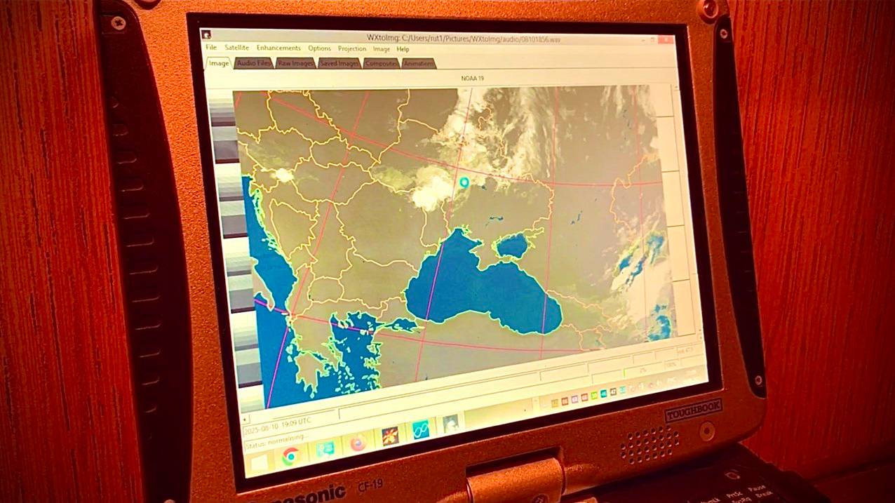 [Natalex] Последний приём метеоснимка  со спутника NOAA...